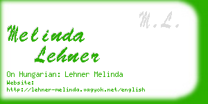 melinda lehner business card